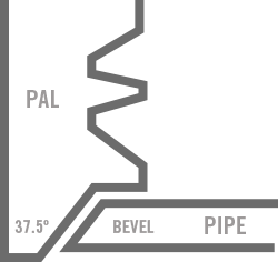 Beveled Ends - 37.5